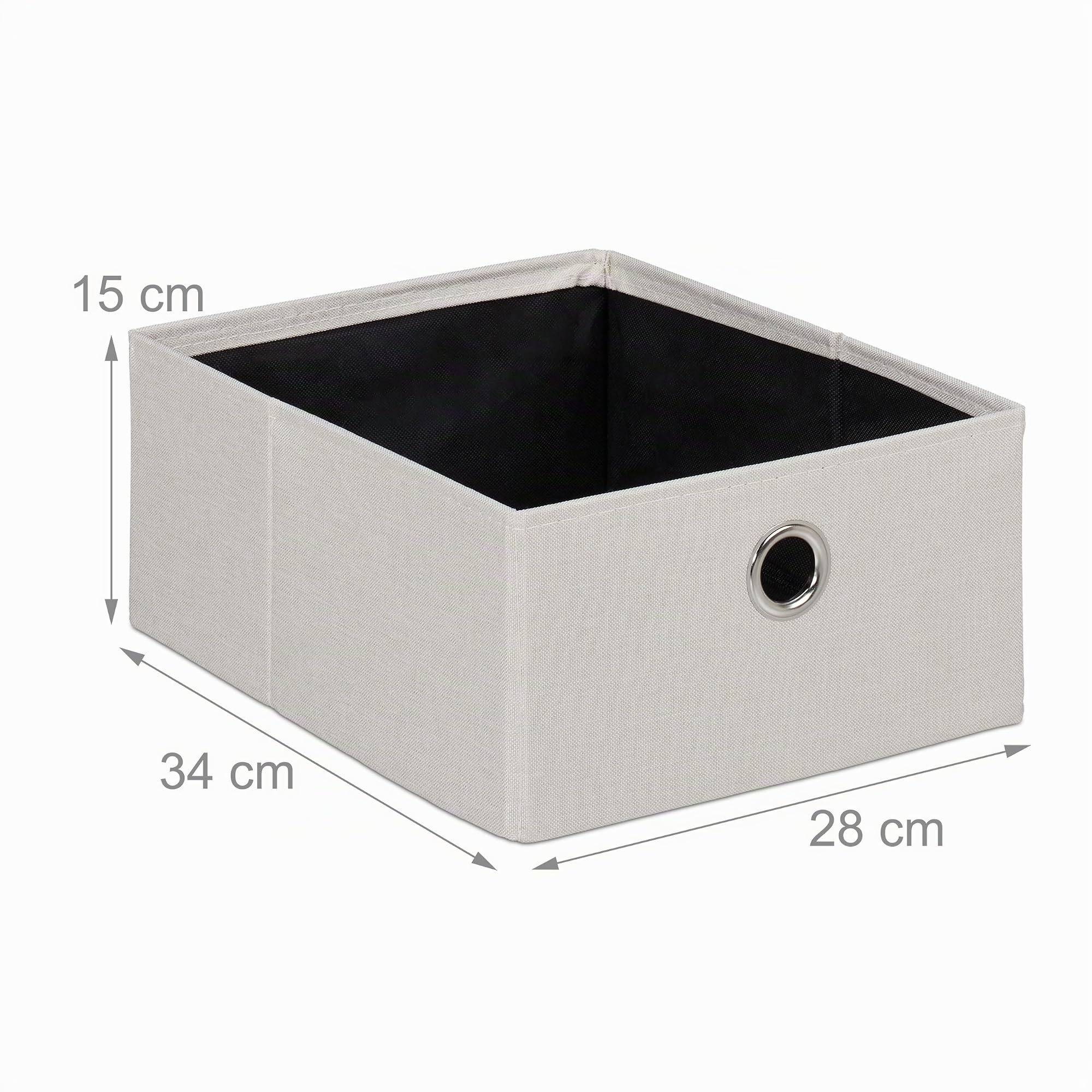 Relaxdays Panca Contenitore con 4 Cassetti, Pieghevole, Ingresso o Camera Letto, HLP: 39x60x38 cm, Porta Giochi, Beige