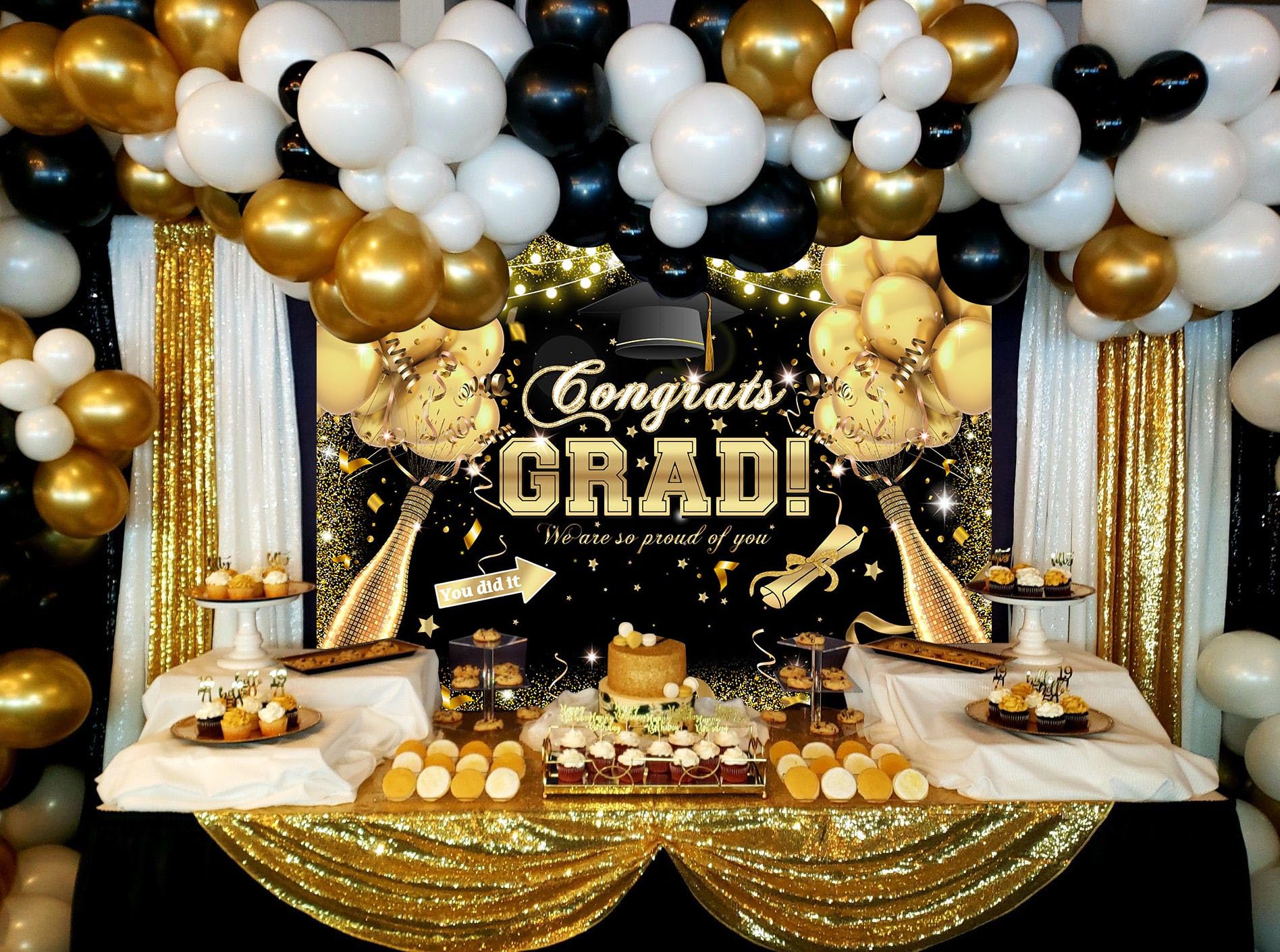 Avezano Congrats Grad Backdrop For Class Of 2024 Congratulate ...