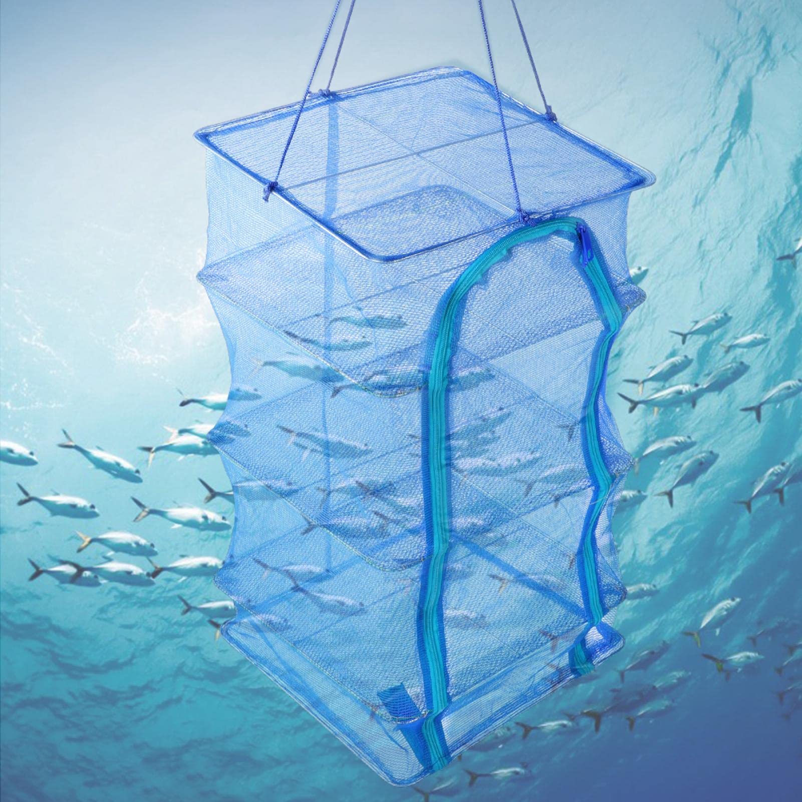 Niiyen 35cm Foldable Polyethylene Drying Net Hanging Drying Net for Dried Fish and Vegetables Garden
