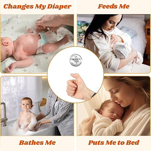 Miniatura 5 de Nueva moneda de decisión para padres con funda de cuero  Mommy vs Daddy Turn  Divertido recuerdo para compartir deberes de cuidado del bebé y tareas