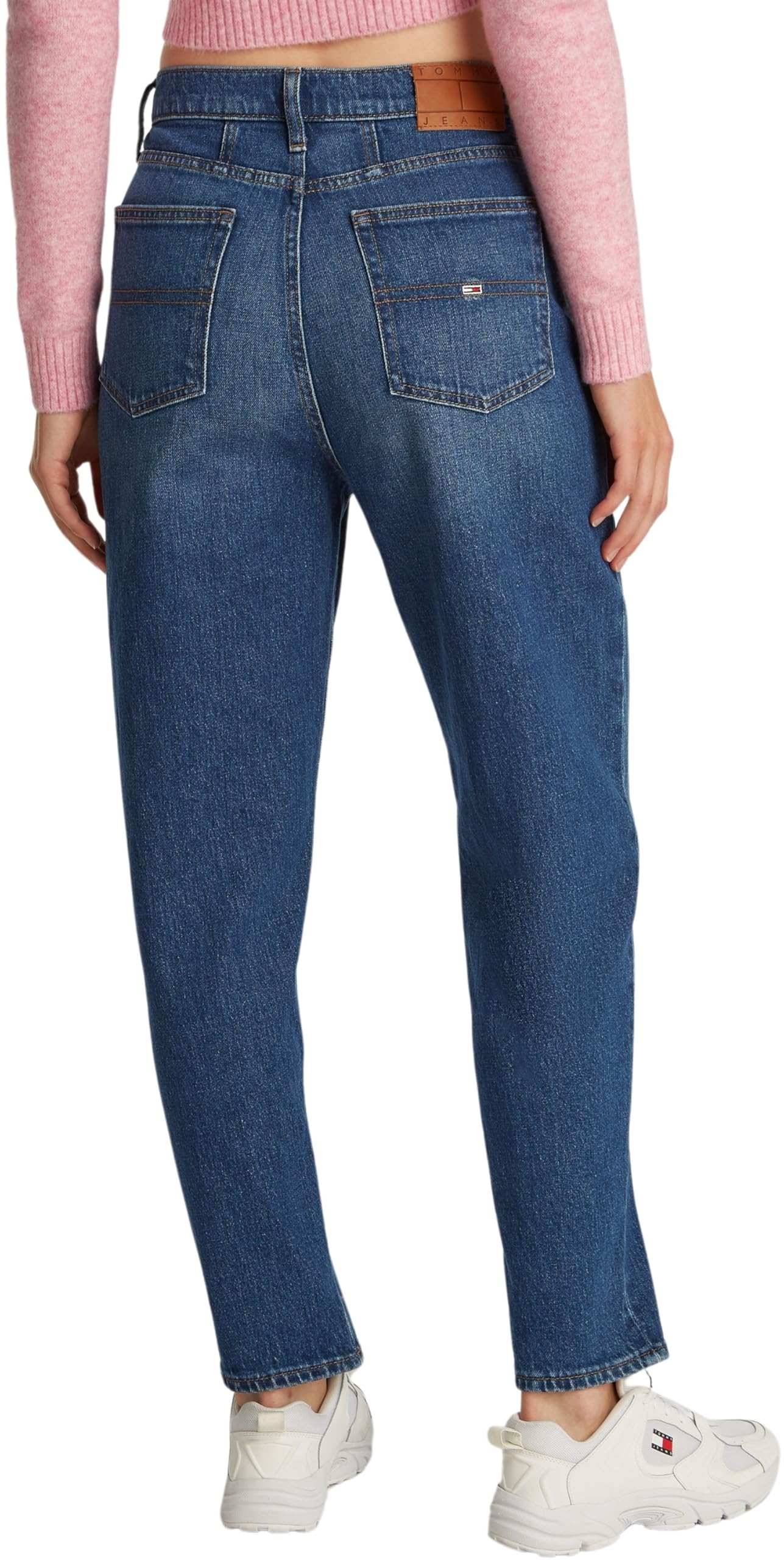 Tommy Jeans - Mom Jean Uh TPR Bi0152 Co Dw0dw19244, Pantaloni Donna