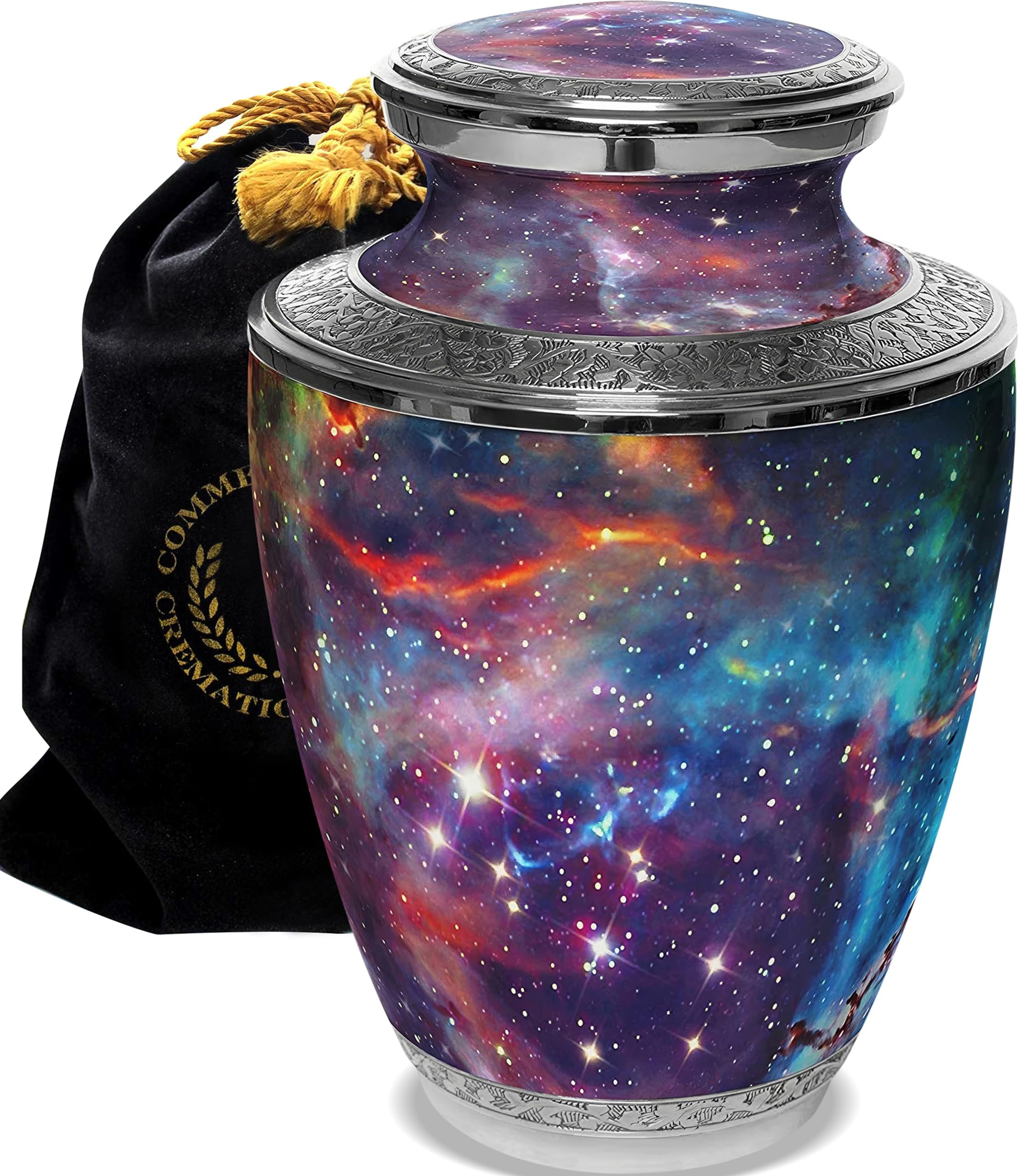 Galaxy Cremation Urn for Ashes Adult Male - Beautifully Handcrafted Urns & Personalized Cremation Urn for Ashes for Women