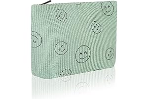 Trendy Corduroy Cosmetic Makeup Bag for Women Essentials