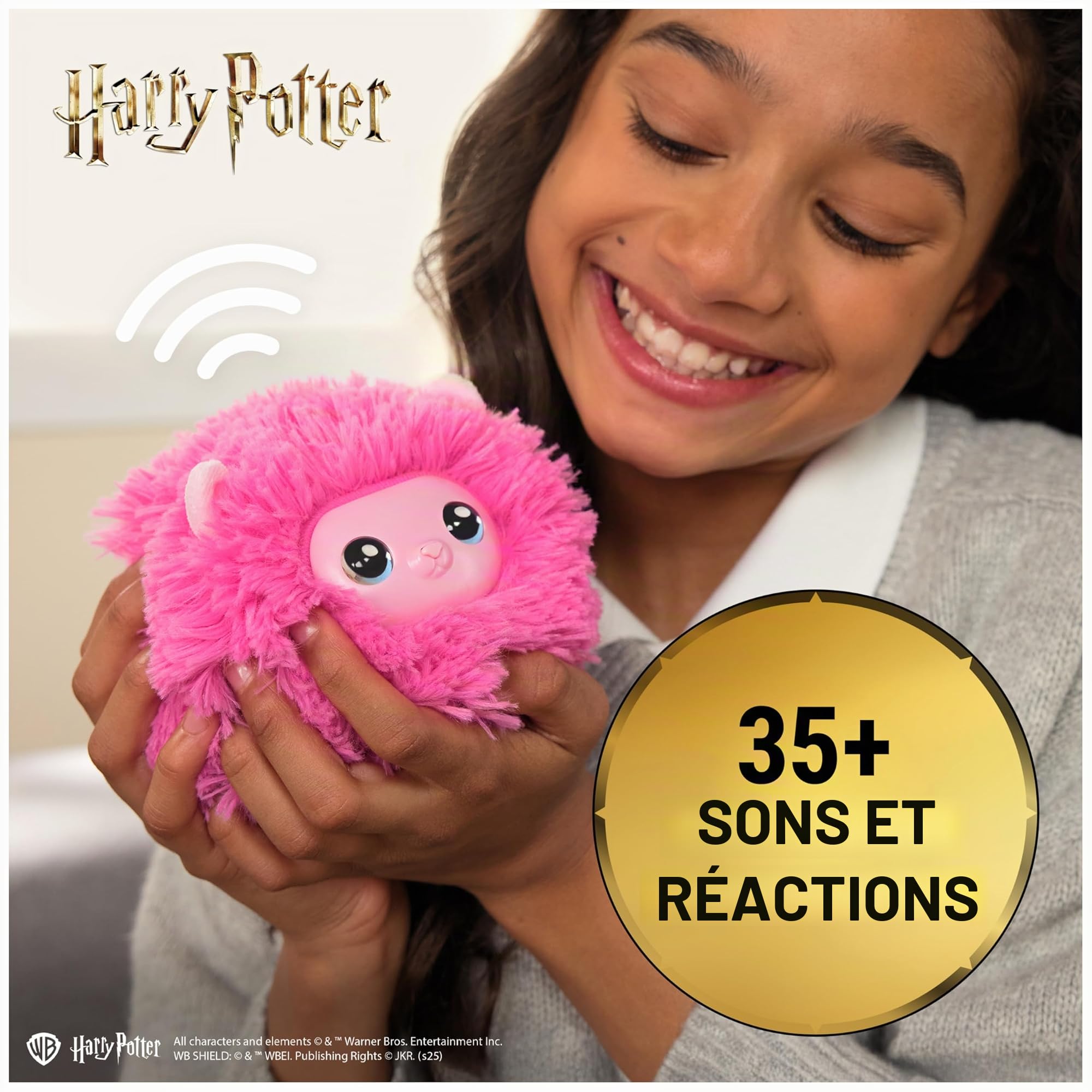 Harry Potter Minimuff en Peluche interactif avec Plus de 35 Sons, Jouet pour Enfants dès 6 Ans Fan