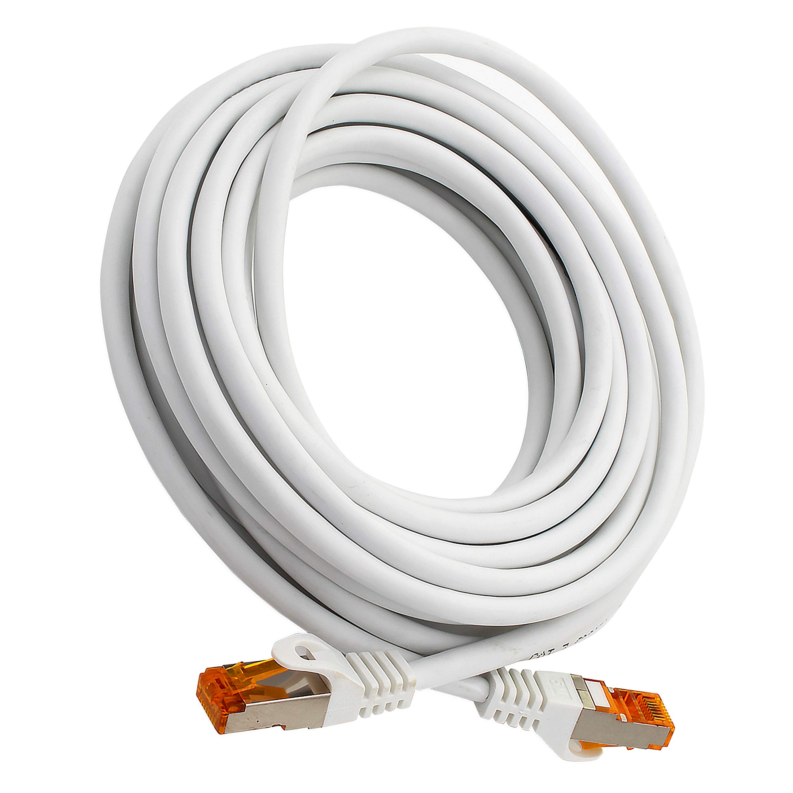 1aTTack.de 10 Gb/s LAN-Patch-Kabel 10x 2m RJ45 Netzwerkkabel CAT7 - weiß – Bild 4
