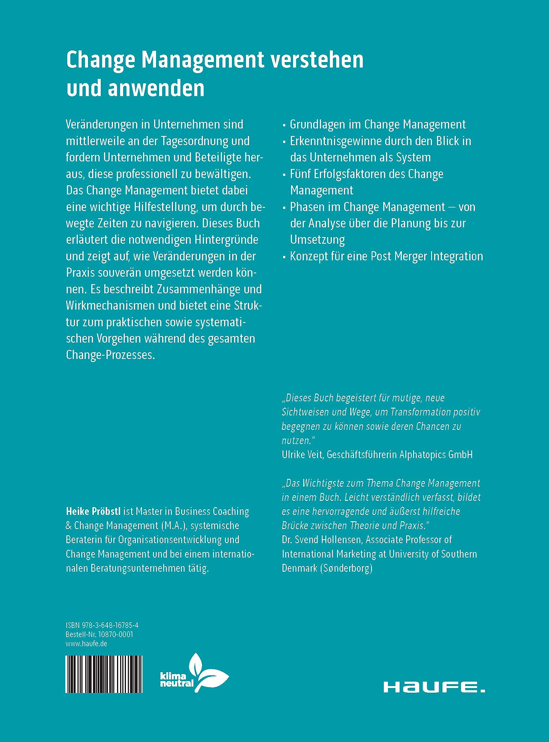 Crashkurs Change Management: Transformation erfolgreich gestalten (Haufe Fachbuch)