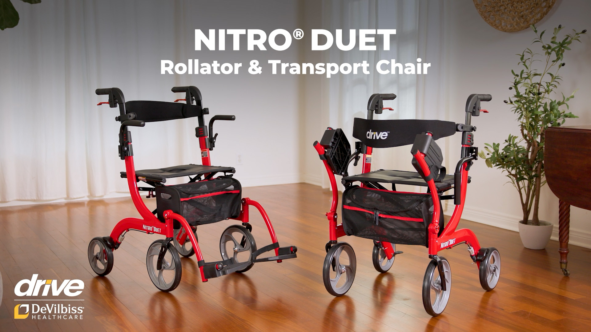 Amazon.com: Drive Medical Nitro Duel Function Foldable Rollator