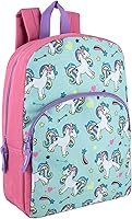 Trailmaker Upbeat Unicorns 15 Inch Kids Backpack for Boys & Girls - Preschool Kindergarten Elementary School Bag with Padded Adjustable Straps