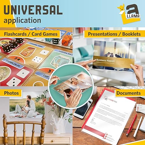 Miniatura 4 de Hojas de laminación autosellantes, 9 x 11.5 pulgadas, 4 mil de grosor, adecuadas para hojas de laminación autoadhesivas de tamaño carta, 8.5 x 11,