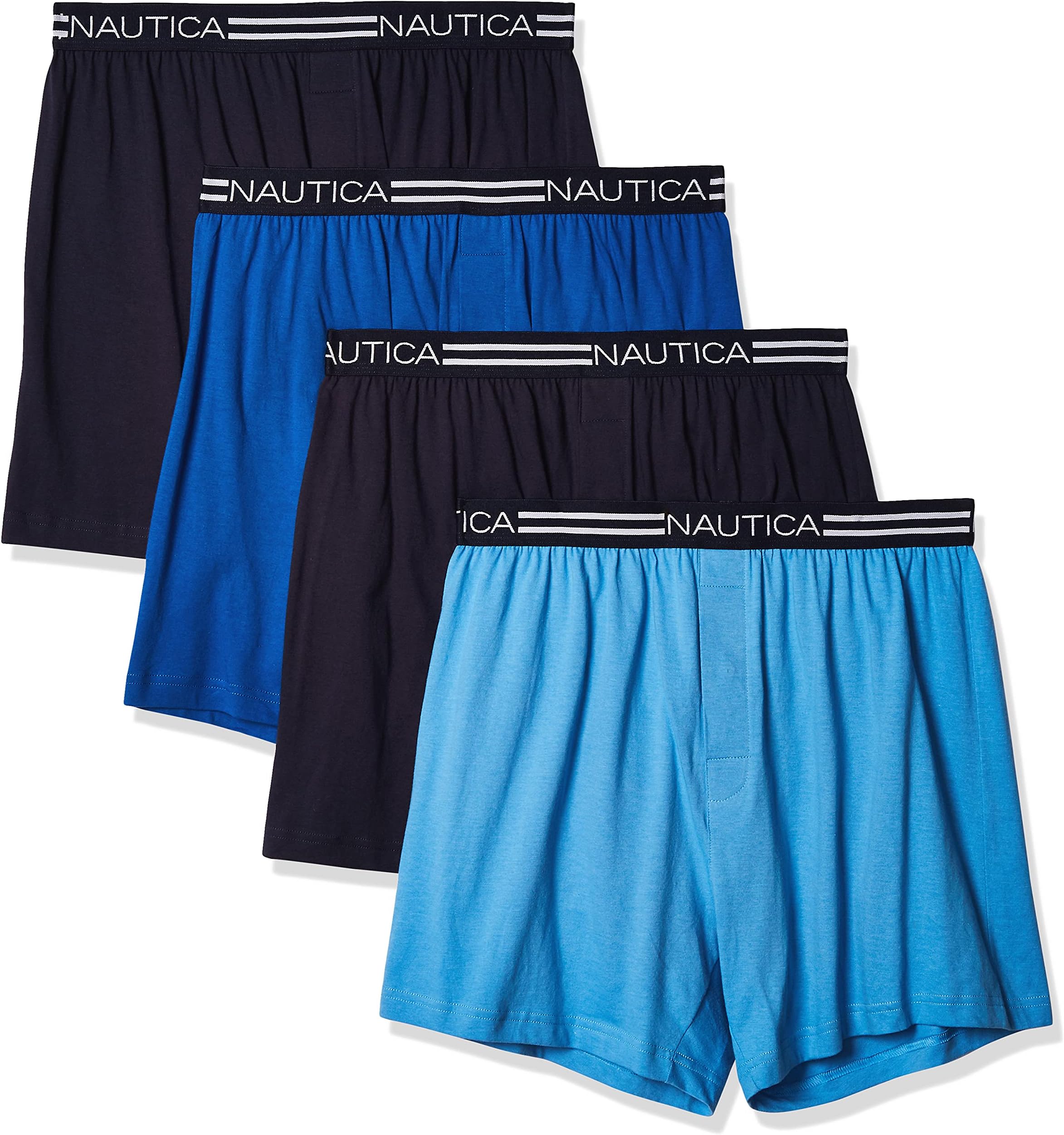 Men's 4 Pack Classic Cotton Loose Knit Boxers