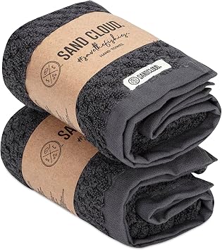 Sand Cloud Turkish Bath Towels for Bathroom - Large, Set of 2