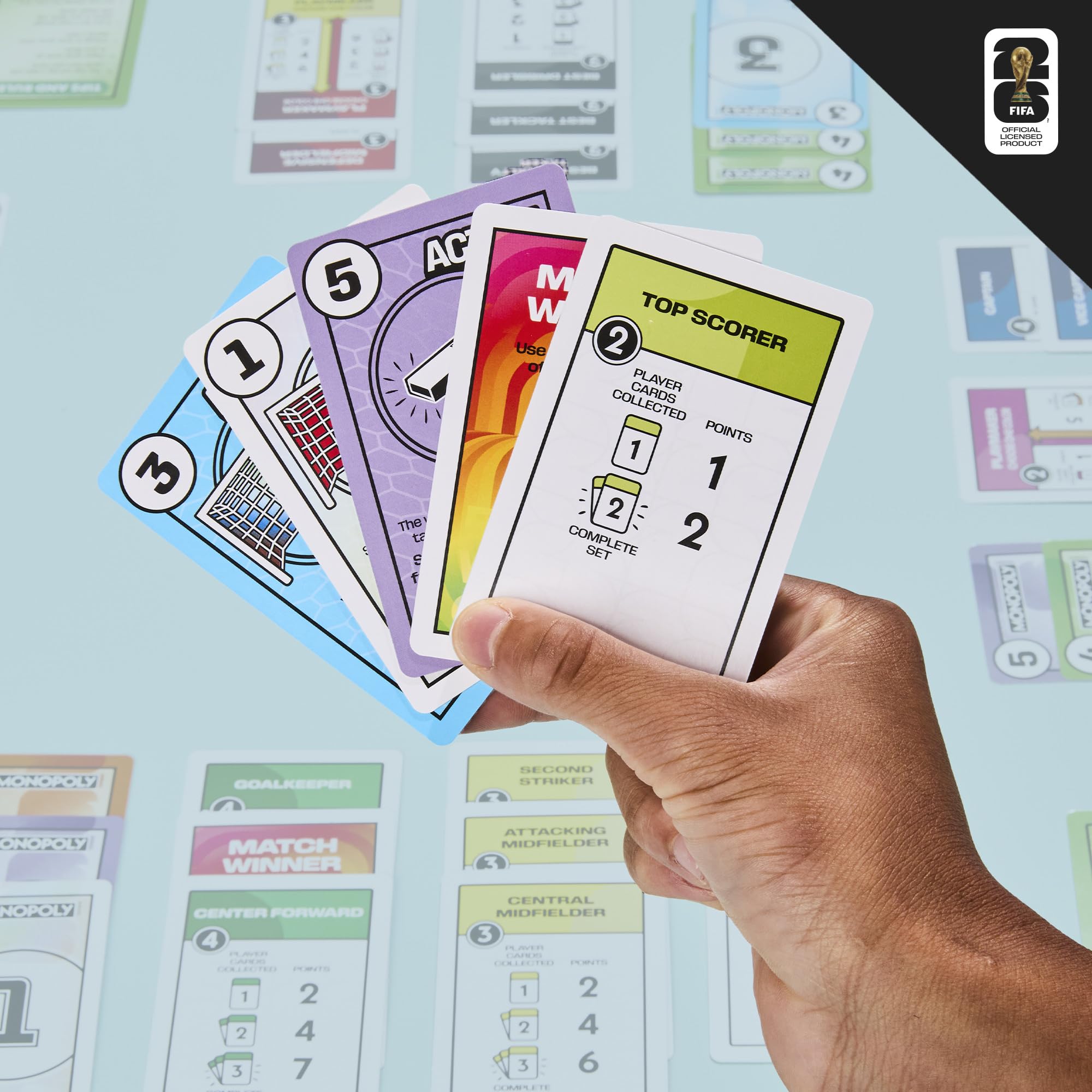 Monopoly Deal FIFA World Cup 2026 Edition Game | Officially Licensed FIFA World Cup Soccer Card Game for Kids | Ages 8+ | 2 to 5 Players | 15 Mins. (English & French Version) - 5