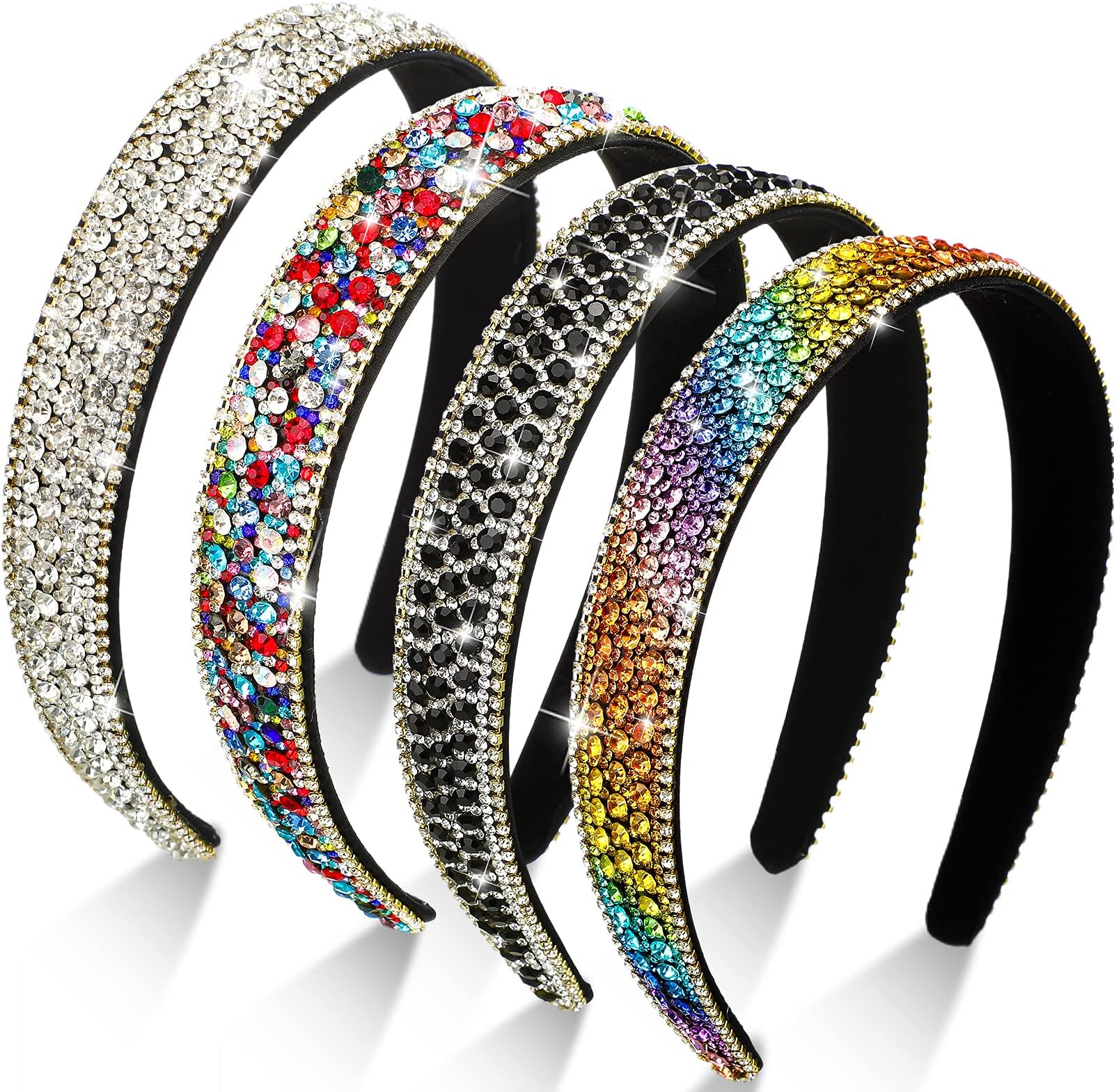 Sparkly Luxury Rhinestone Cross Headwear with Forehead Hair Accessories for Women, HP471