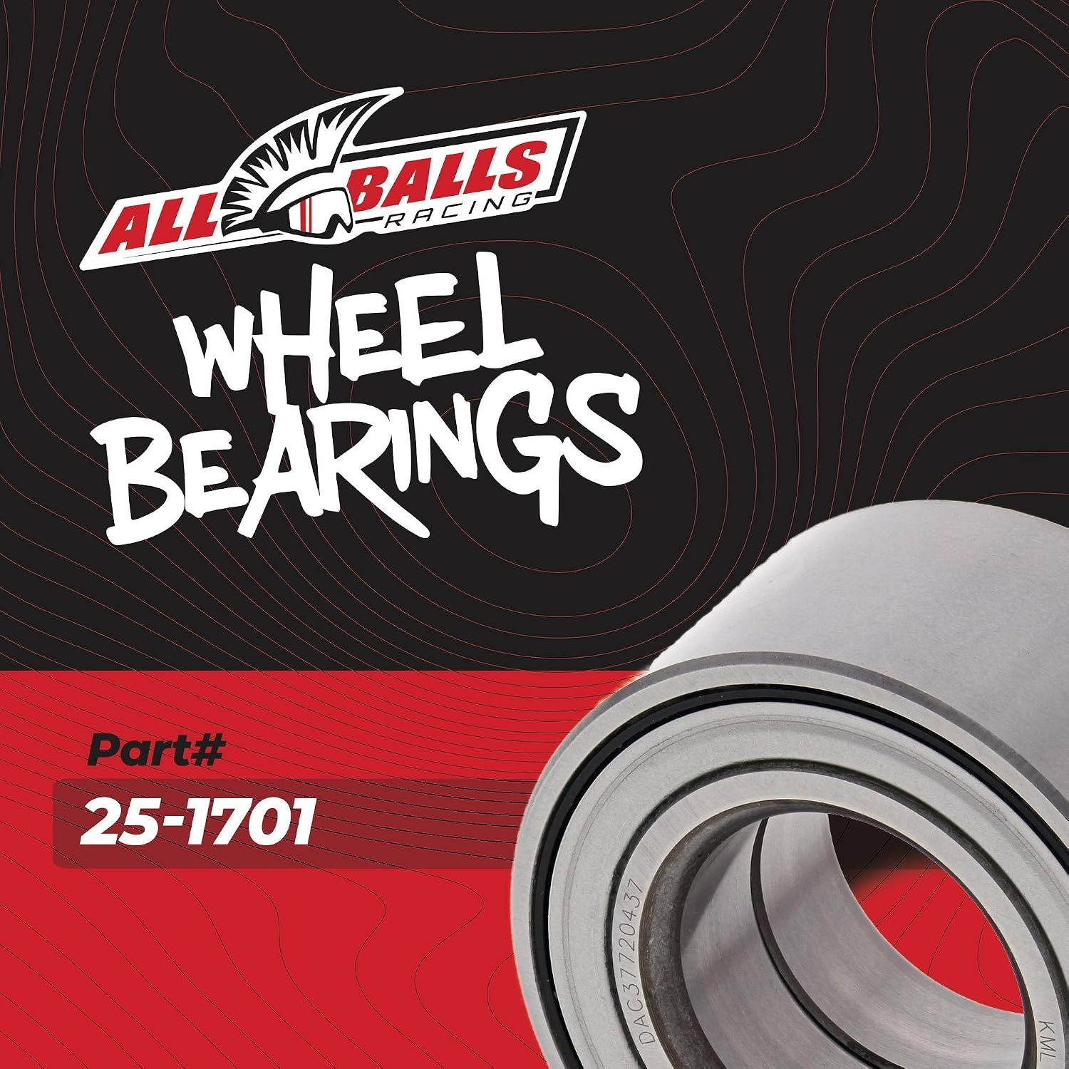 All Balls Racing Wheel Bearing Kit 25-1701 Compatible with/Replacement for Honda Pioneer 500 2015-2016, Pioneer 700 2014, Pioneer 700-4 2014