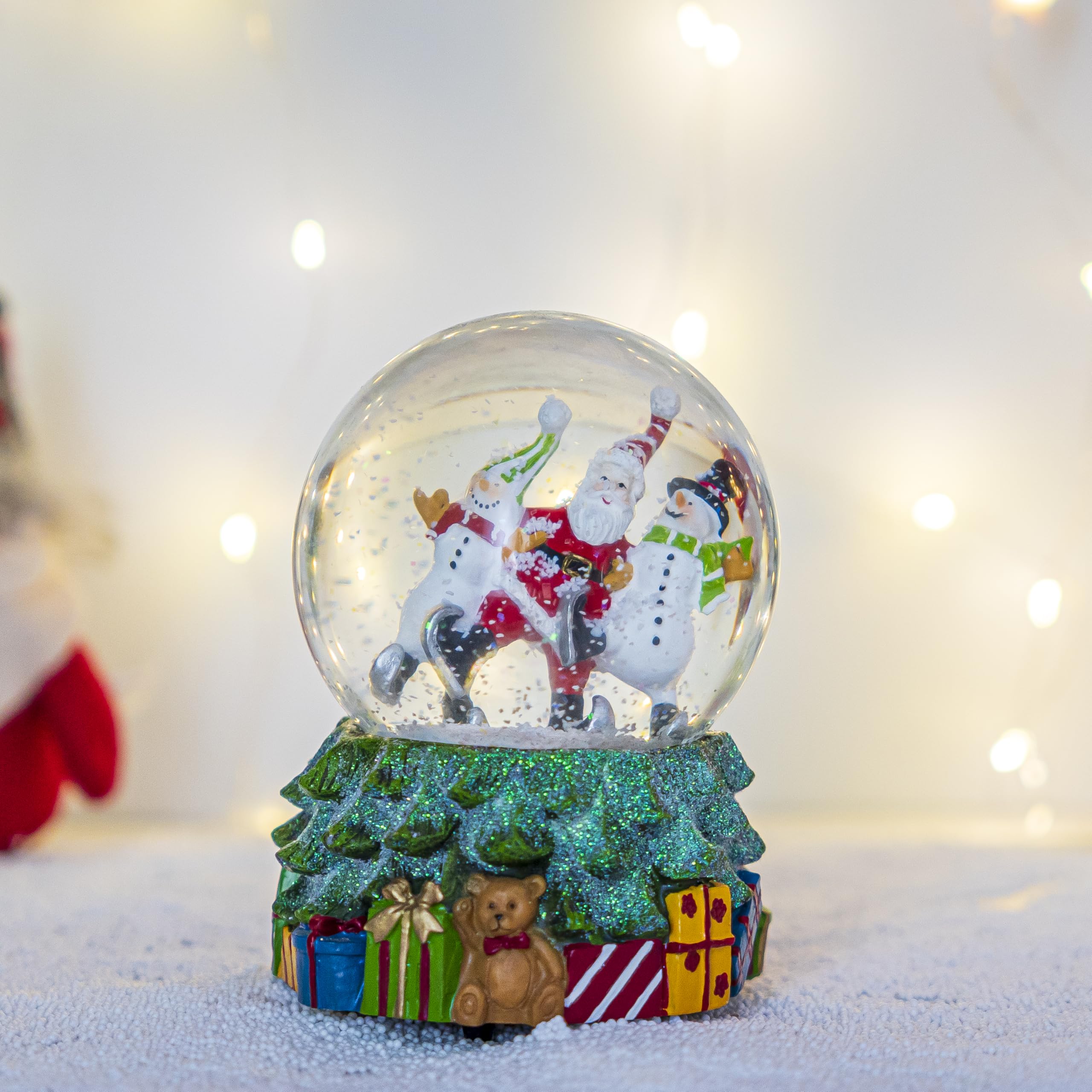 Bola Nieve Musical Decoración Navideña Globo De Nieve De Vidrio Con Música  Bolas De Nieve Navidad, image size:2560x2560