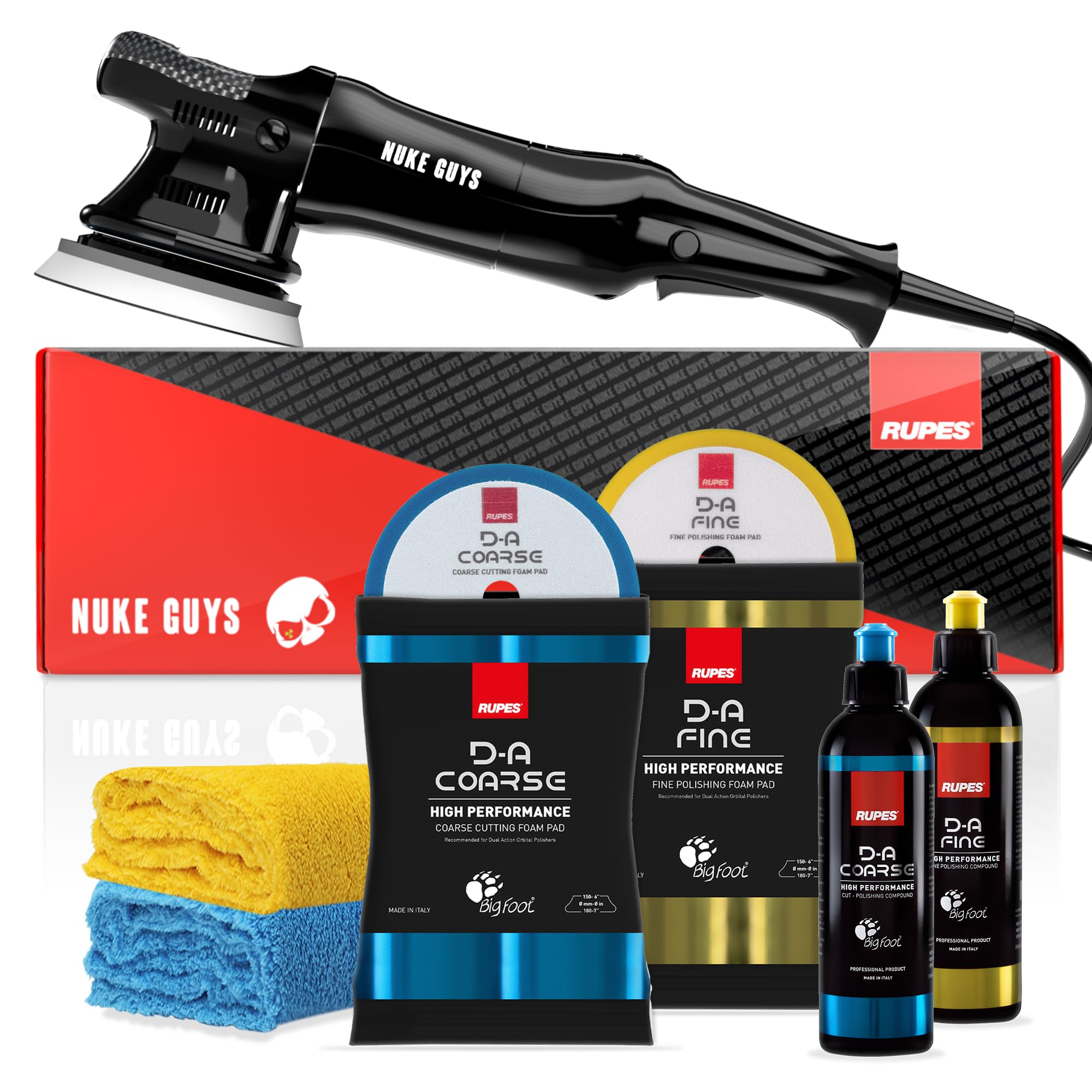 Rupes LHR15ES Bigfoot Nuke Guys Edition, polisseuse excentrique, 15 mm, 500 W