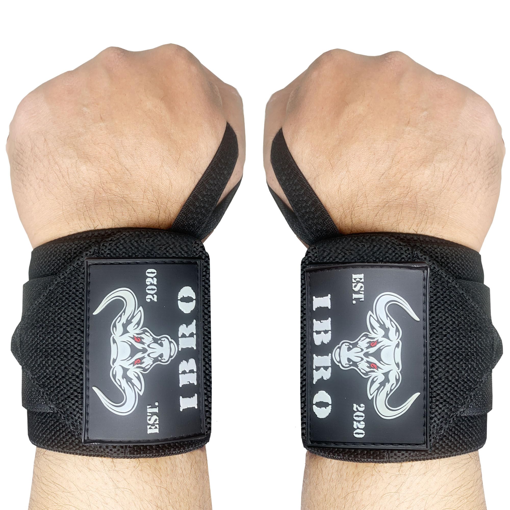 IBRO Weightlifting Wrist Wraps,18” or 24” Premium Wrist Support, Avoid Injury, Best Wrap for Powerlifting, Weightlifting, Gym Workouts, Strength