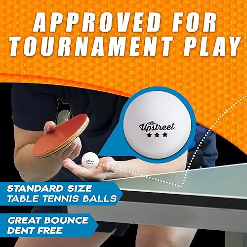 Miniatura 4 de Upstreet Paletas de ping pong  Palas de ping pong profesionales o palas de tenis de mesa, pelotas de ping pong juego de ping pong para juegos