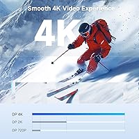 Vista 3 de Cable Matters - cable mini DisplayPort para DisplayPort 4K (compatible con puerto Thunderbolt 3), Negro 6 patas