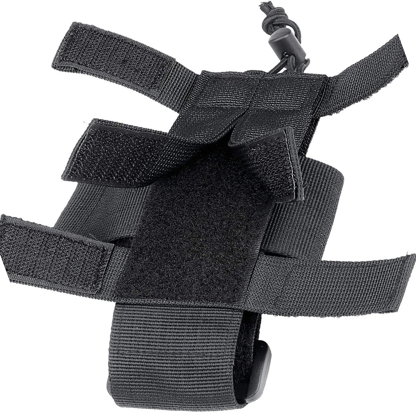 Molle Tactical Radio Pouch Holster, Adjustable Waist Belt for Walkie Talkie, Police Military Radio Holder