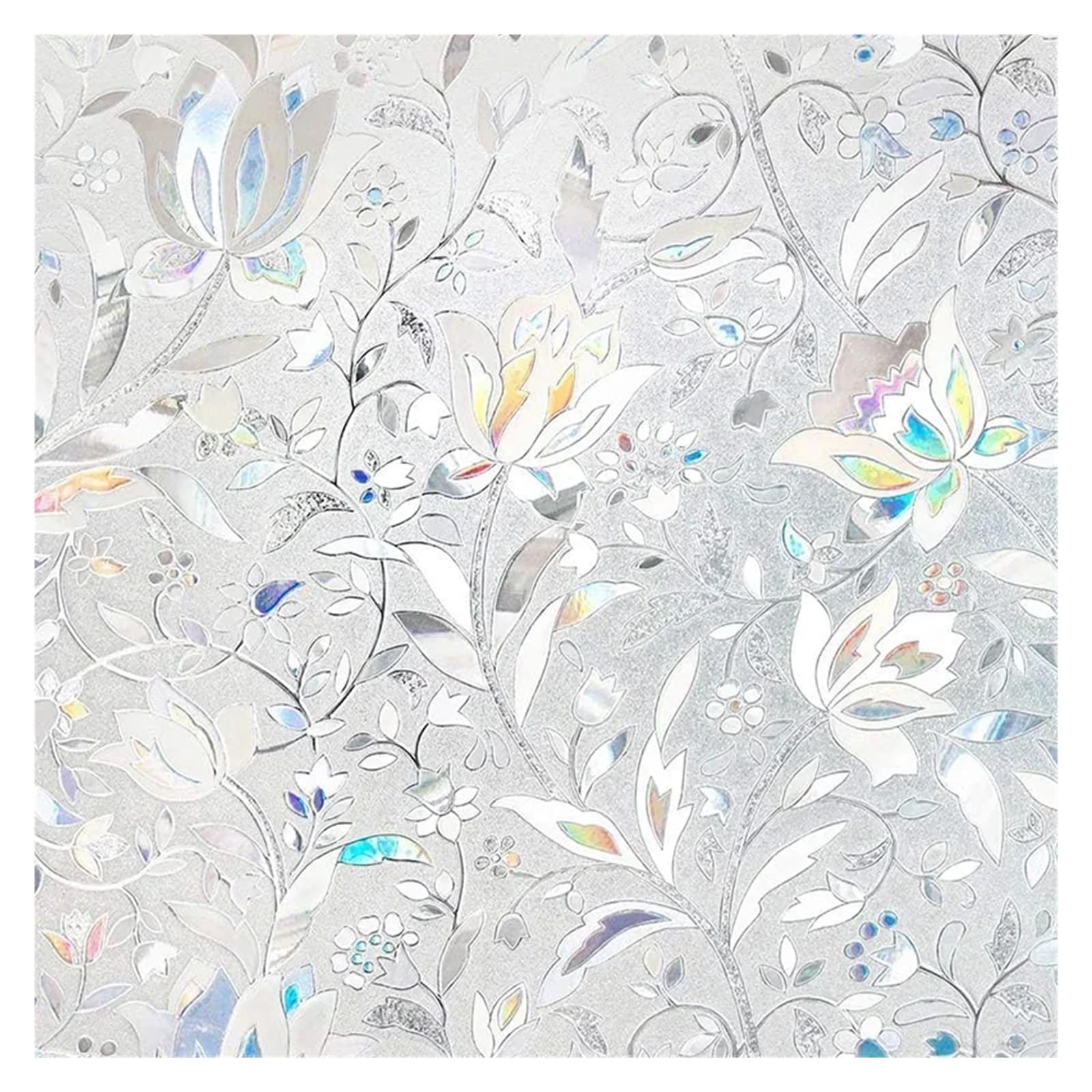 Window Film Window Privacy Film Vinyl Stained Glass Decals Static Cling Sticker