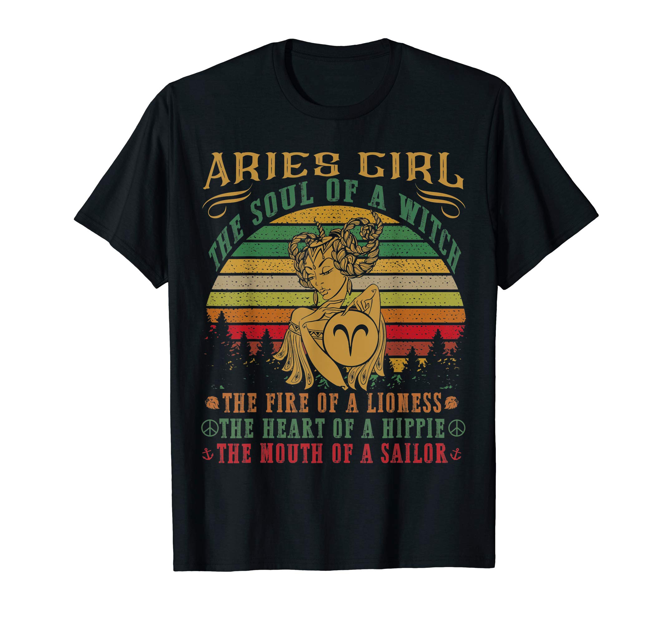 Aries girl the soul of a witch mouth of a sailor Tshirt