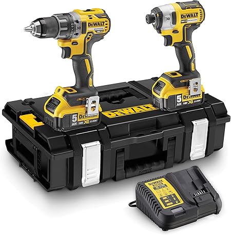 DeWalt DCK266P2-QW - XR kit with DCD796 cordless hammer drill, DCF887 impact driver, 2 Li-Ion 5, 0 Ah batteries and DS150 organizer