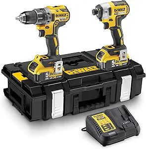 DeWalt DCK266P2-QW - XR kit with DCD796 cordless hammer drill, DCF887 impact driver, 2 Li-Ion 5, 0 Ah batteries and DS150 organizer
