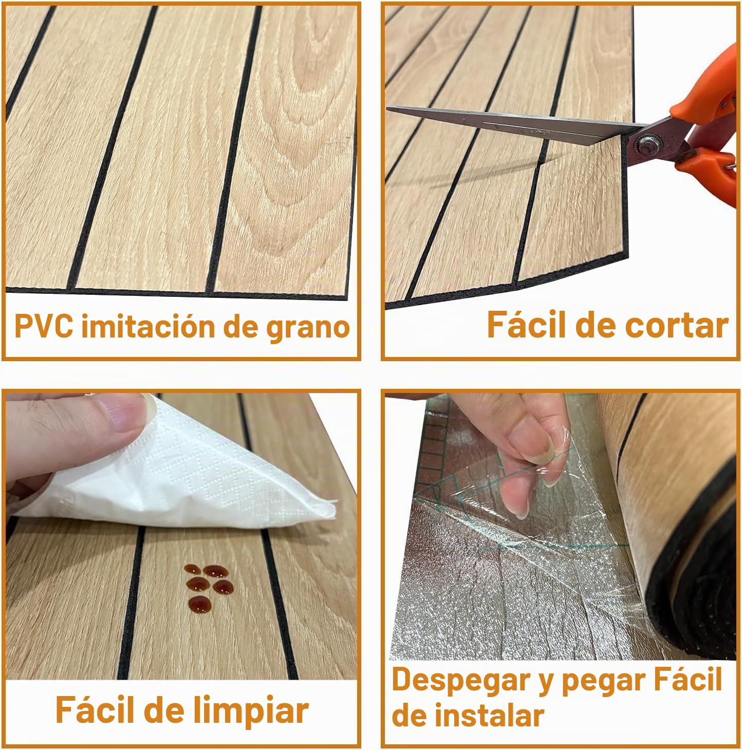 AMIGO Paneles acústicos de chapa de madera autoadhesivos,1,2 m² - 1 unidad 300 x 40 x 0,3 cm Paneles de pared 3D con aspecto de madera,acústico y decoración de paredes, salón,oficina,Color roble claro