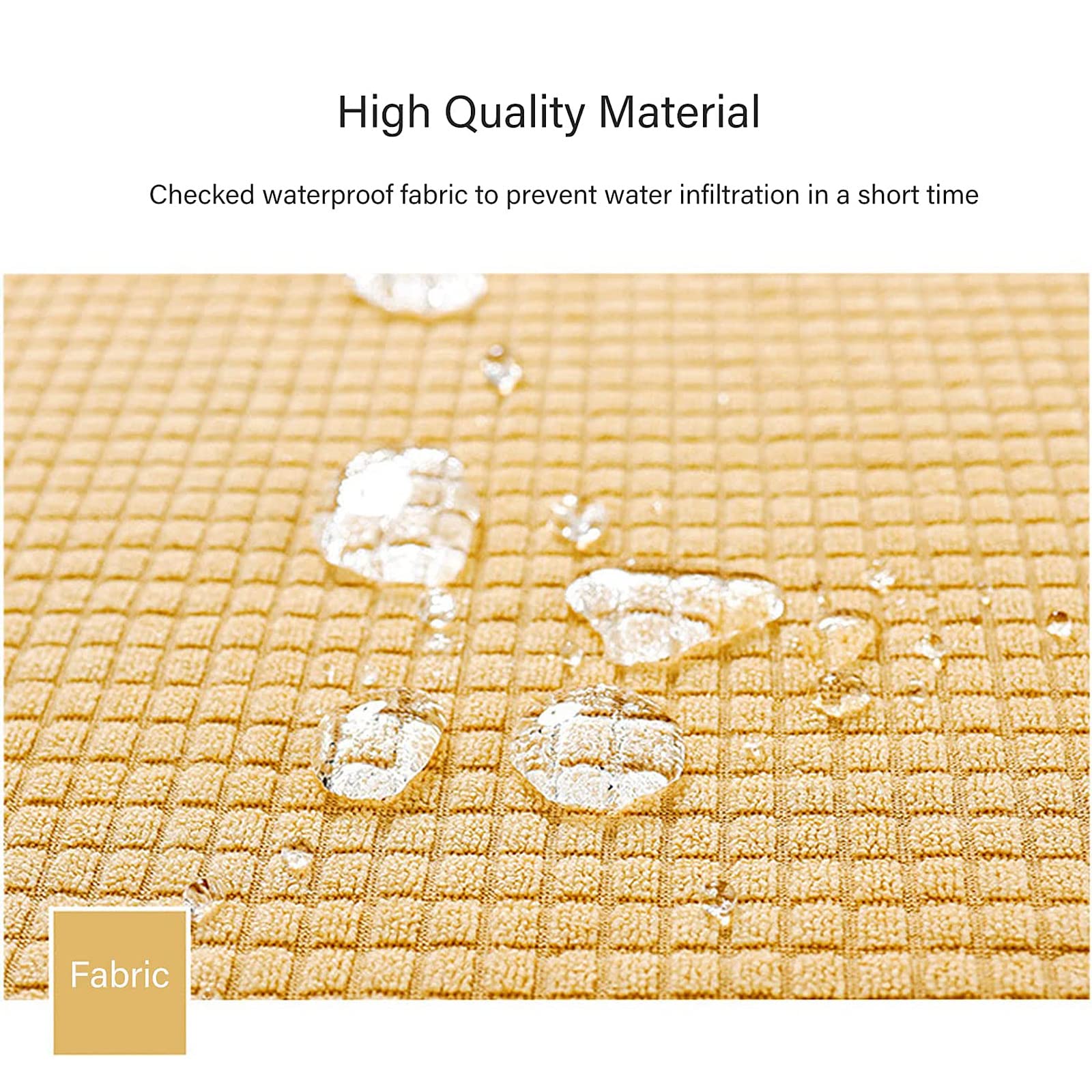Paquete de 2/4 Fundas para Sillas de Comedor con Reposabrazos Respaldo Curvo Elástico Funda para Silla de Oficina Fundas para Sillones Protector de Asiento para Silla de Comedor