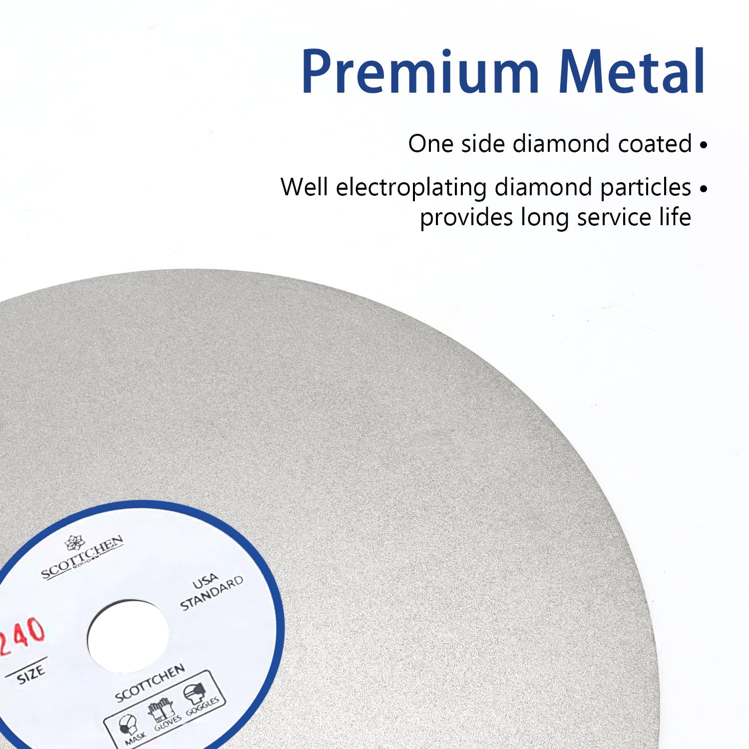 Diamond Grinding Disc - 6" Lap Wheel for Jewelry & Stone -3