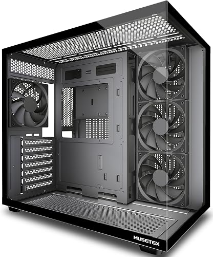 MUSETEX PC Case ATX Black Y6-4-B-MU-DE-02 - 1