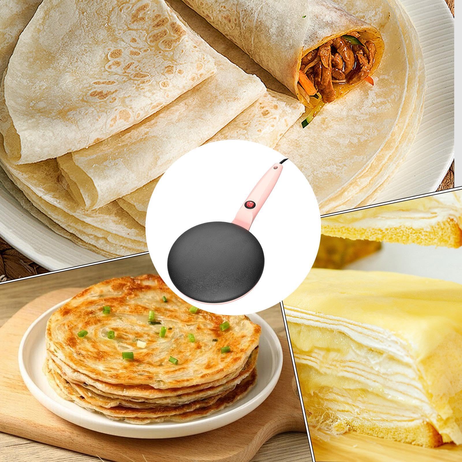 Crepera, Sartén para crepes Control automático de temperatura antiadherente