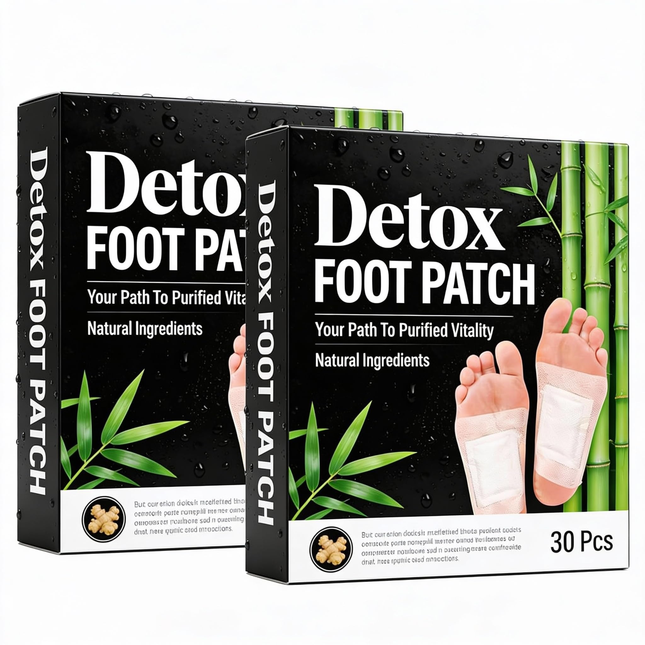 (PACK OF 2) Detox Foot patches 60 pads, Cleansing Toxin Remover Foot Pads, Pain Relief,Stress Relief Sleep Patch for Detoxification, For Men & Women