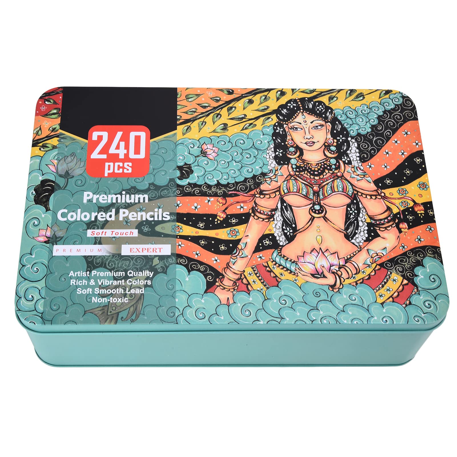 Amazon | 240色の色鉛筆、大人の塗り絵用の手描きの色ペン