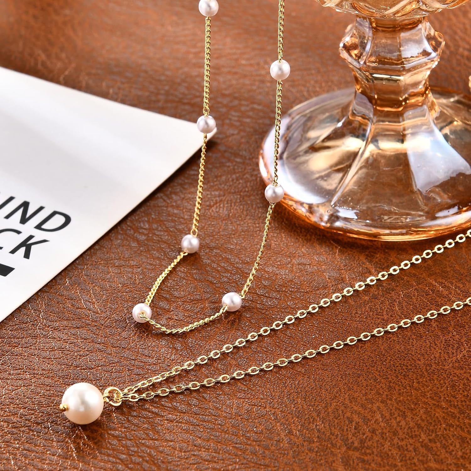 Gold Layered Necklaces for Women, 14K Gold Plated Dainty Necklace Set with Paperclip, Adjustable Trendy Gold Jewelry Stackable Gift - Image 6