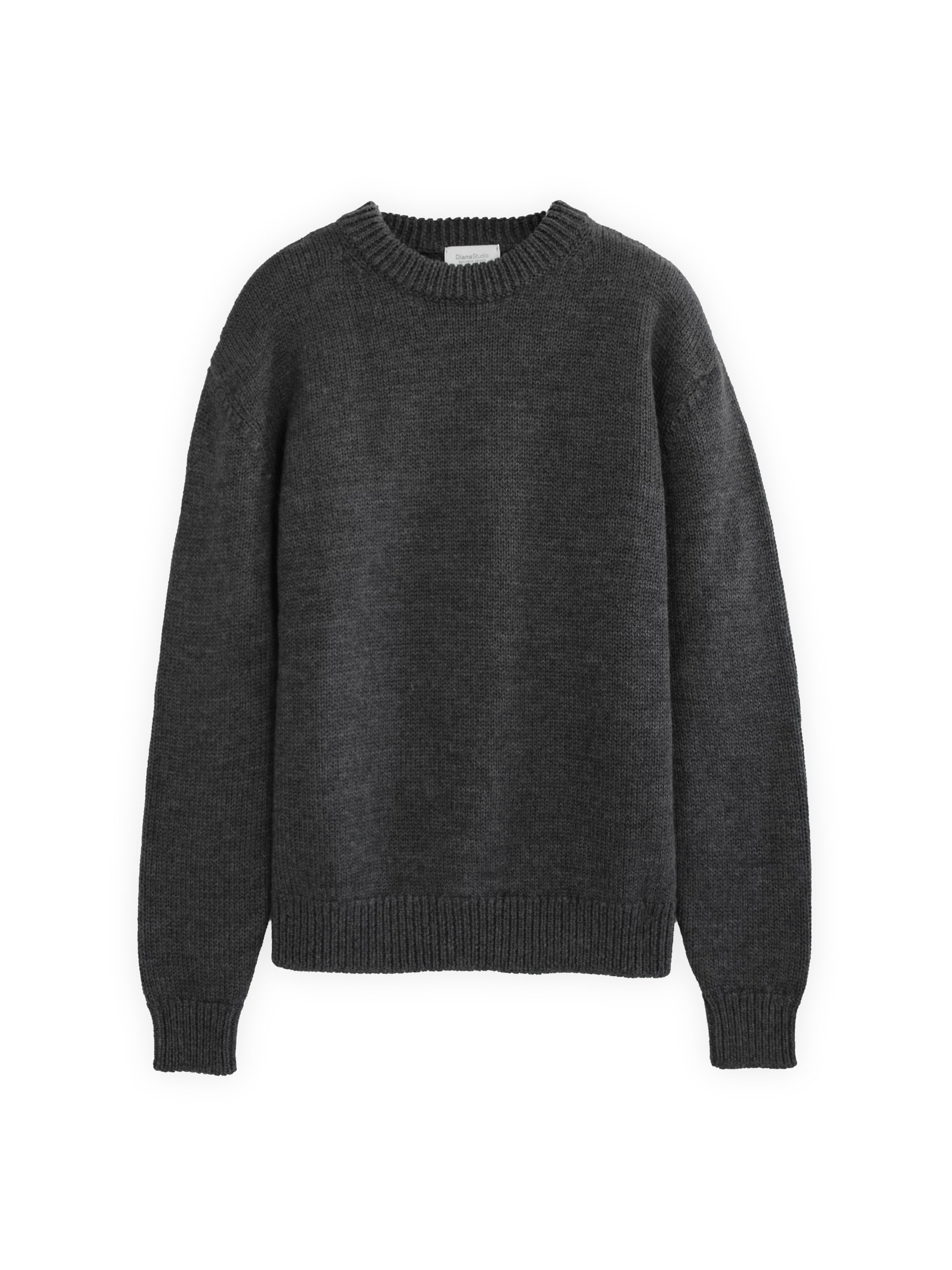 Diana Studio - Girocollo in 100% Lana Shetland, Uomo, Maniche Lunghe, Boxy Fit, Fatto in Italia