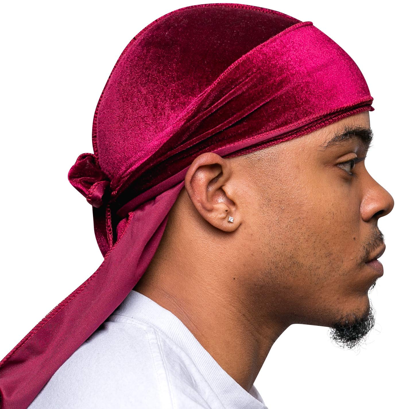 VeetaSuperior Velvet Durag - Soft Velvet Durags for Men & Women, Long Double Wide Straps, Silky Durag Liner, Triple Stitched