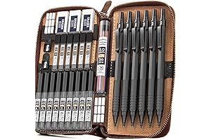 NICPRO Metal Pencil Set with Leather Case