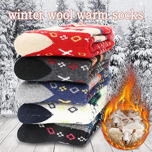 Miniatura 4 de YQHMT Calcetines de lana para mujer, regalos de invierno, cálidos, gruesos, térmicos, vintage, suaves, calcetines para calcetines, regalo de Navidad
