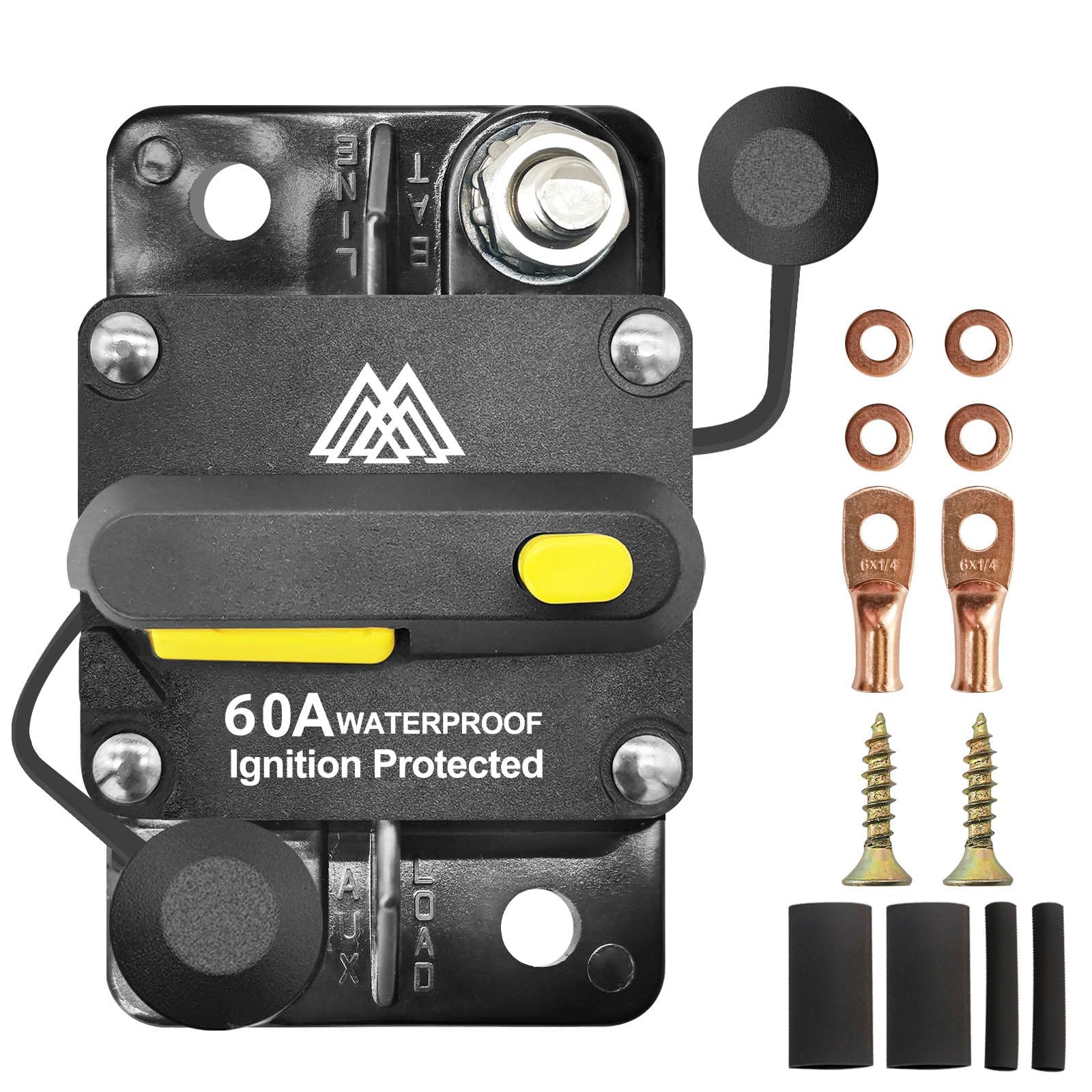 Amazon.co.jp: 60A 防水 60アンペア サーキットブレーカー