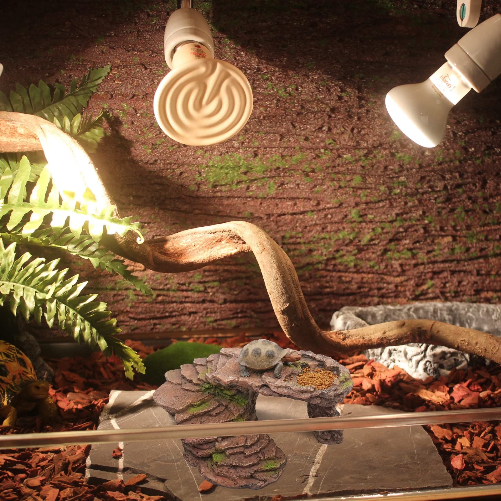 Plataforma Tortugas de Agua, Cueva para Reptiles Rampa Tortugas de Agua Descanso Terraza DecoracióN de HáBitat Para Tortuga, Tanque Cangrejo Rana Reptil Adornos Acuario