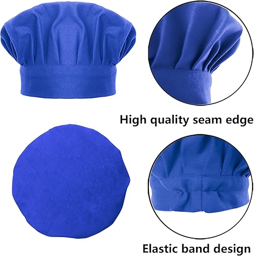 Miniatura 5 de TOPTIE Conjunto de delantal ajustable de lona de algodón y sombrero de chef para hombres y mujeres