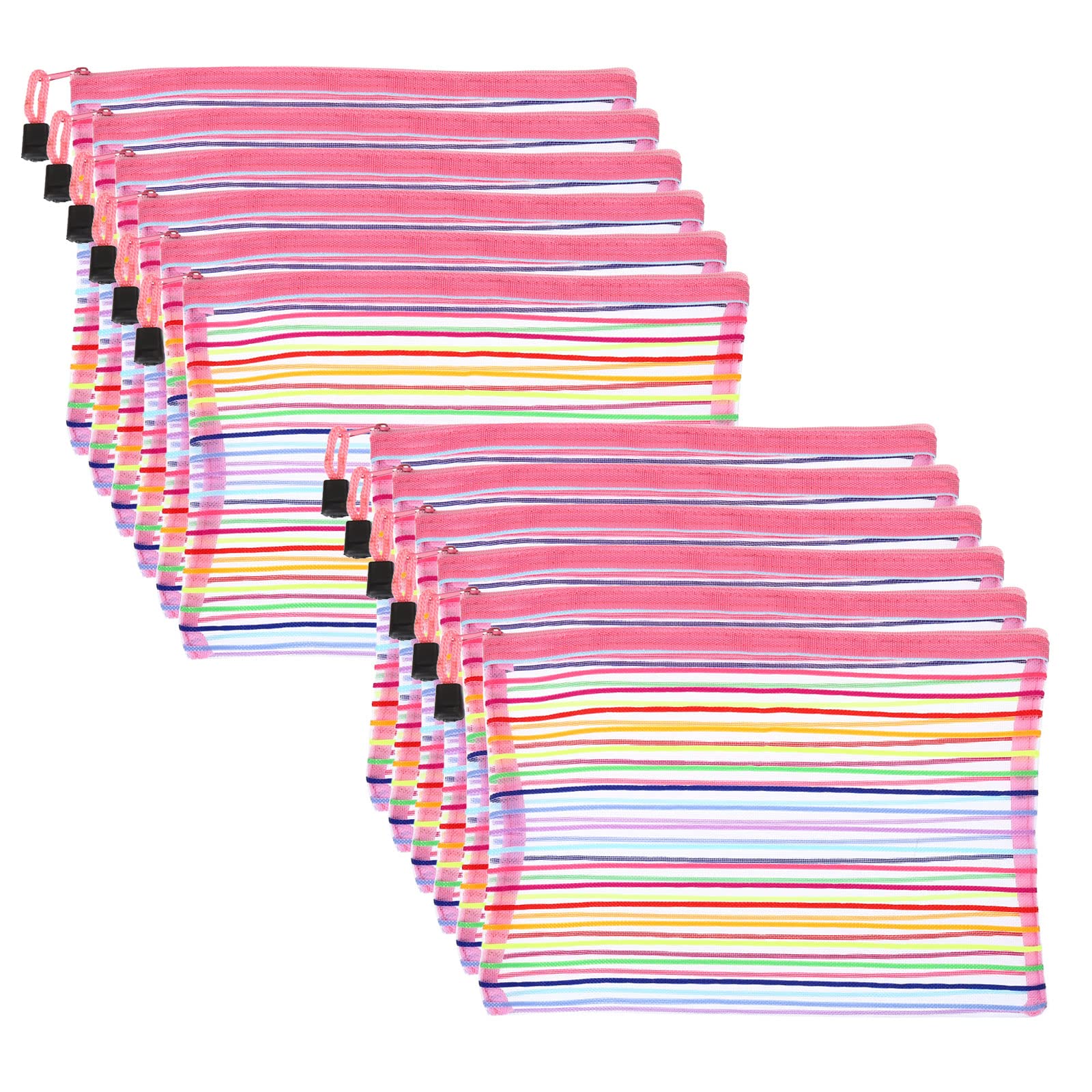 PATIKIL Mesh Zipper Pouch