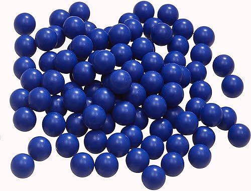 100 rondas de nailon sólido de 50 cal. Paintballs de 50 cal, bolas de goma cal, munición para Tr50, reutilizables, calibre .50, proyectiles de