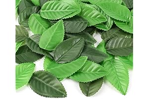 Mesmerizing 200Pcs Mini Faux Green Leaves: Craft and Decorate with Distinction