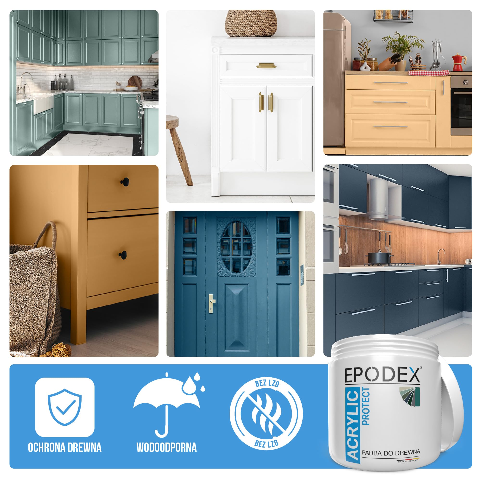 EPODEX ACRYLIC PROTECT Farba do Mebli - Nougat