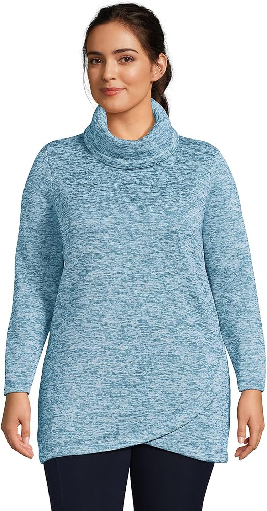 lands end cowl neck fleece