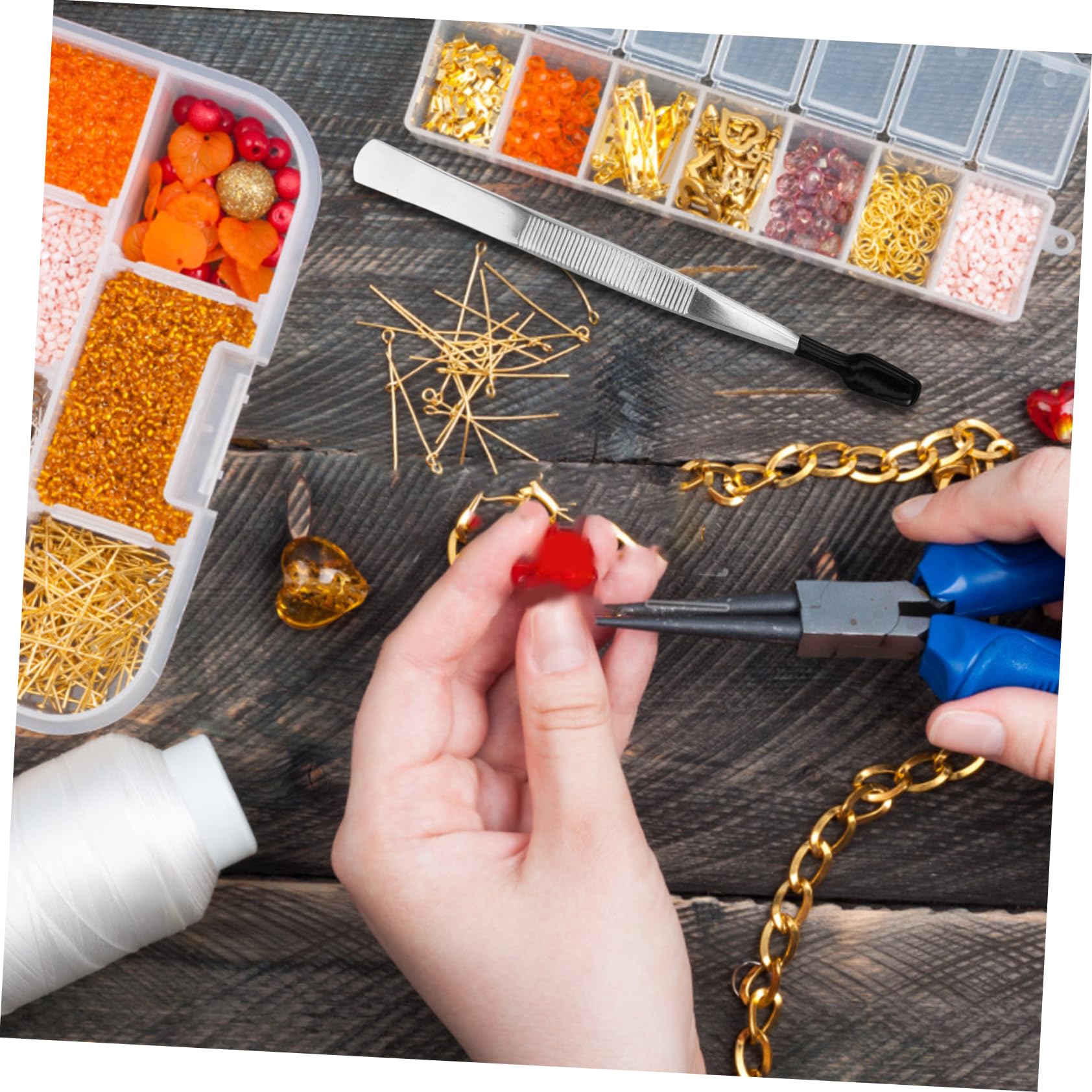 NUOBESTY 5 Set Pinzette Per Timbri Hobby Pinzette Filateliche Pinze Per Timbri E Pinzette In Acciaio Hobby Funzione Lavoro Di Laboratorio Creazione Di Gioielli Artigianato Pinza 2 pezzi*5