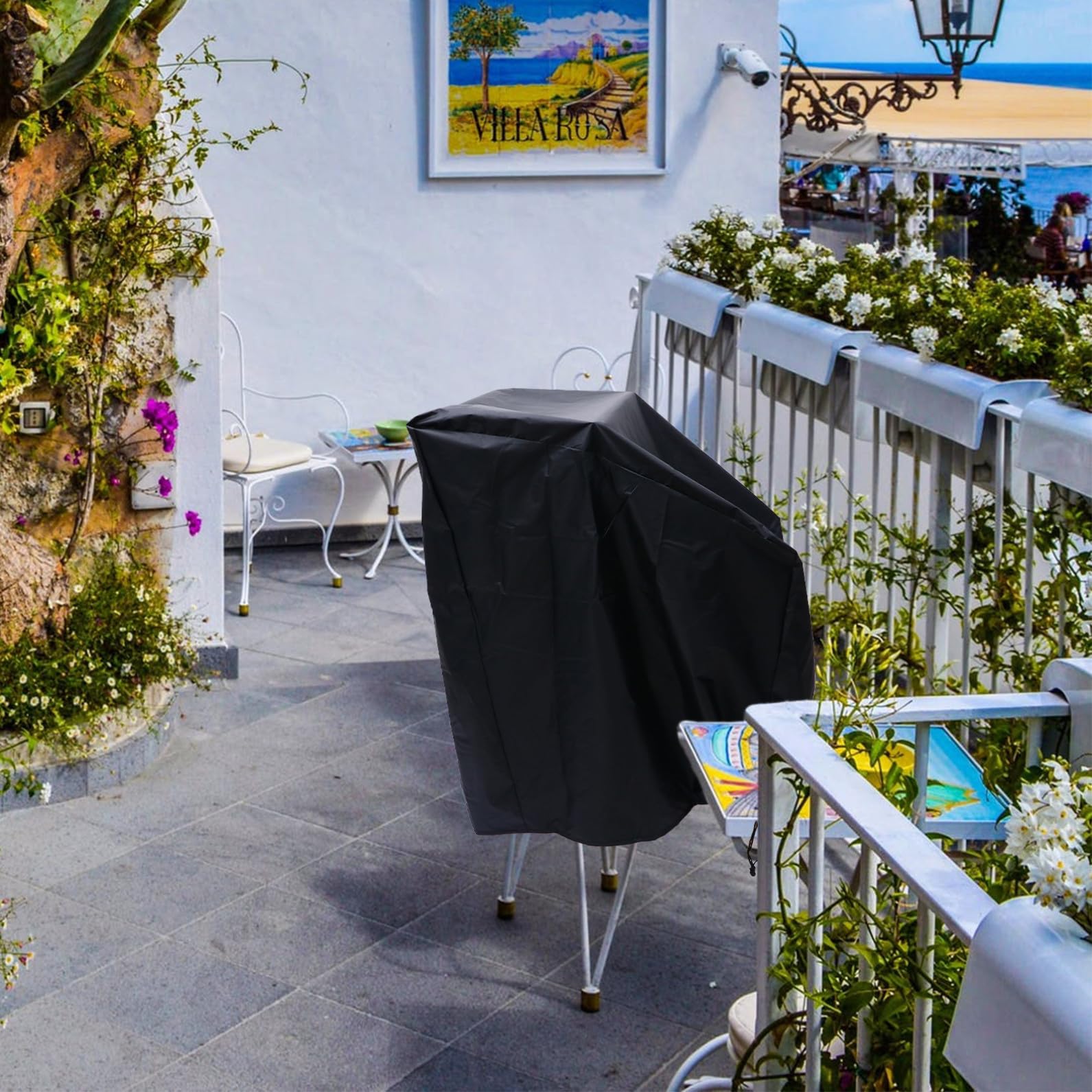 Totority Copertura Facile da e Oxford 210d in Resistente per Giardino Sedie da Coprire e Protezione per Mobili da Esterno Condizioni Atmosferiche Avverse